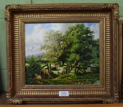 Lot 1030 - Daniel Van Der Putten (b.1949) 'Newnham field in May, Northamptonshire', signed, oil on panel