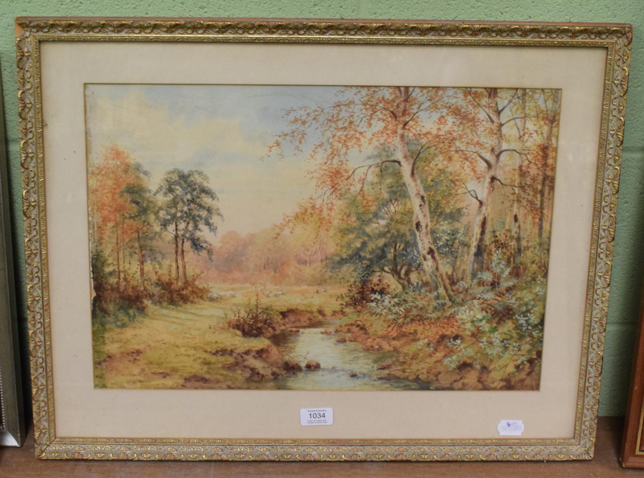 Lot 1034 - Joseph Halford Ross (1855-1909) Near Ollerton, Sherwood forest, signed, watercolour