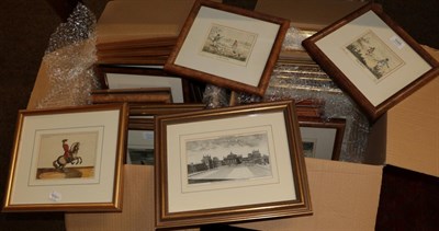 Lot 1049 - A quantity of decorative prints and reproductions, of mainly sporting scene and landmarks (two...