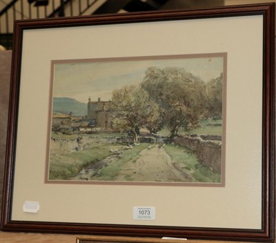 Lot 1073 - Arthur Reginald Smith, 'Town End, Cracoe', signed, watercolour