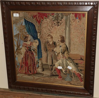 Lot 1080 - A mid 19th century tapestry panel