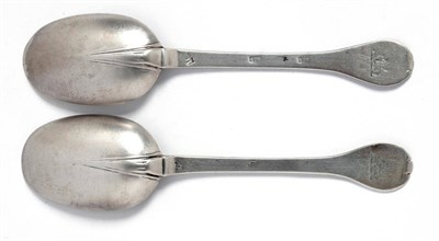 Lot 572 - A Pair of William & Mary Trefid Spoons, Katherine Mangy, Hull, circa 1690, of typical form,...