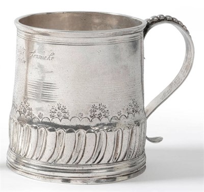 Lot 573 - A Fine Charles II Mug, Augustin Floate, Newcastle, circa 1680, of tapering cylindrical form...