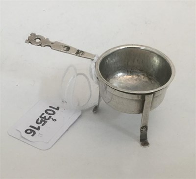 Lot 72 - A William and Mary Toy Miniature Silver Brazier, by George Manjoy, London, 1693, the circular...
