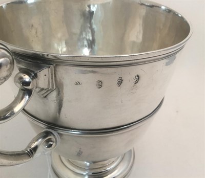 Lot 84 - A George II Irish Silver Cup, Maker's Mark Rubbed, A?, Dublin, 1736, inverted bell-shaped and...