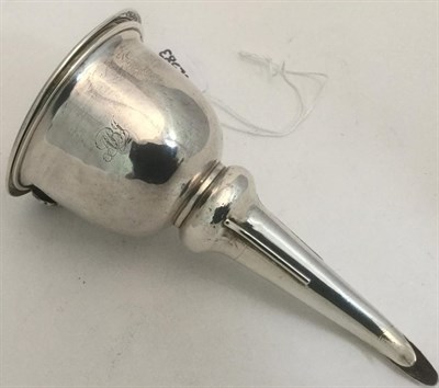 Lot 96 - A George III Silver Wine-Funnel, by Rebecca Emes and Edward Barnard, London 1815, of typical...