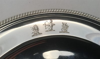 Lot 97 - A Set of Twelve George III Silver Dinner-Plates, by Paul Storr, London, 1800, each plain...