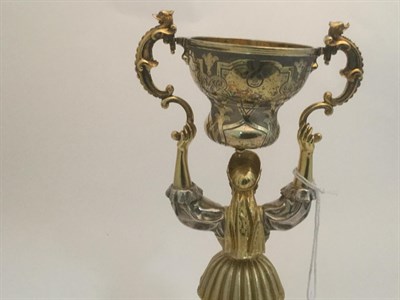 Lot 139 - A Russian Parcel-Gilt Silver Wager-Cup, by Pavel Fedorovich Sasikov, St Petersburg, 1862, Assay...