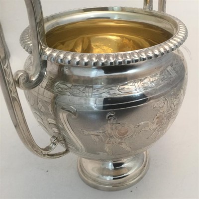 Lot 145 - A Four-Piece Victorian Silver Tea-Service, by Samuel Roberts and Charles Belk, Sheffield, 1871,...