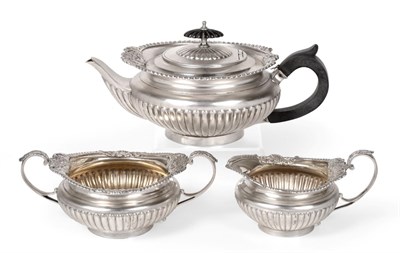 Lot 146 - A Three-Piece Victorian Silver Tea-Service, by Walter and John Barnard, London, 1891 and 1892, each