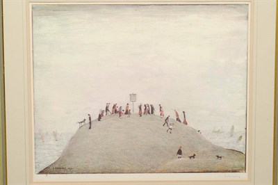 Lot 611 - After Laurence Stephen Lowry RI (1887-1976) "The notice board" Signed in pencil, with the...