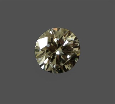 Lot 257 - A Loose Round Brilliant Cut Diamond, weighing 0.82 carat not illustrated   The diamond is...