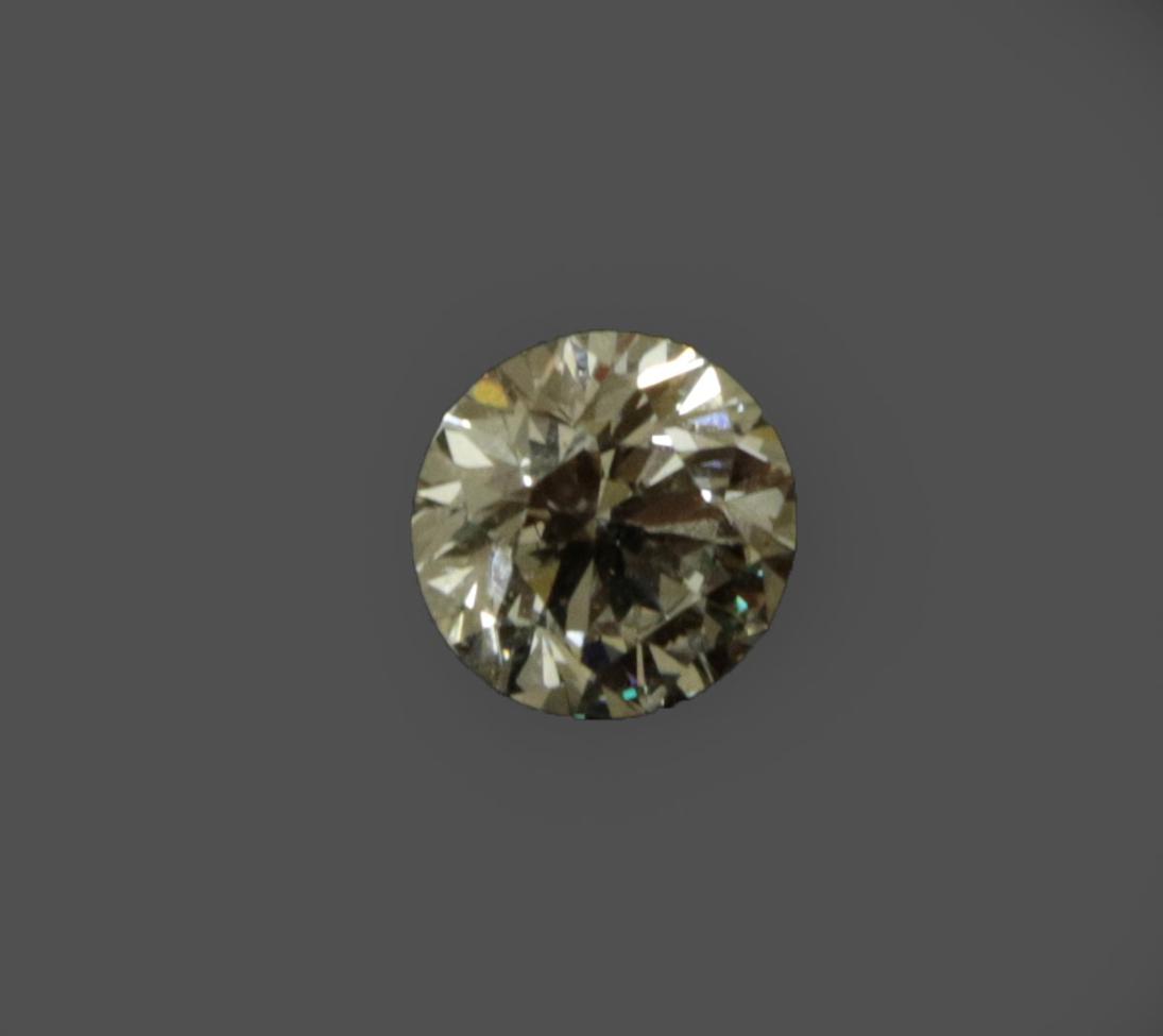 Lot 258 - A Loose Round Brilliant Cut Diamond, weighing 1.13 carat not illustrated   The diamond is...