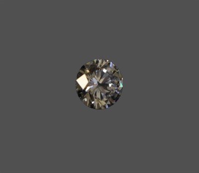 Lot 317 - A Loose Round Brilliant Cut Diamond, weighing 0.62 carat not illustrated   Accompanied by a Diamond