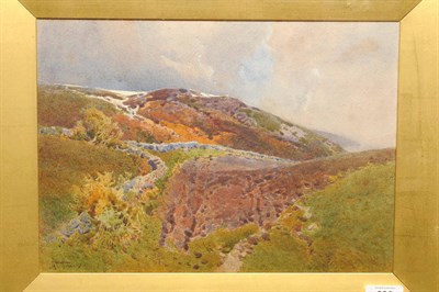 Lot 623 - Edward Tucker (c.1830-1909) "A Westmorland hillside" Signed, inscribed verso, pencil and...