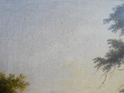 Lot 526 - Attributed to George Barret Sr. RA (c.1728-1784) Irish Landscape view of Bath Oil on canvas, 29.5cm