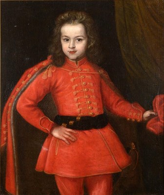 Lot 541 - Manner of Pierfrancesco Cittadini (1616-1681) Italian  Portrait of a boy in red uniform, three...