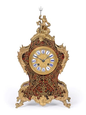 Lot 566 - A French ''Boulle'' Striking Mantel Clock, signed Payne Et Co, London, circa 1890, case...