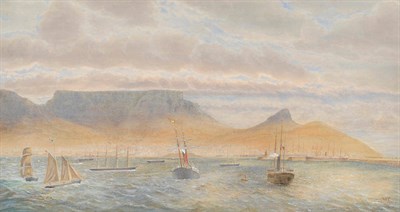 Lot 634 - W...F... (19th century) "Table Bay - the Garth Castle leaving Cape Town and the "Tartar"...