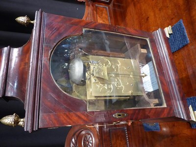 Lot 574 - ~ A George III Mahogany Striking Table Clock, signed Wm Fenton, Newcastle, circa 1770, inverted...