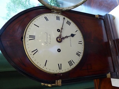 Lot 575 - A Regency Mahogany Striking Table Clock, signed Barraud, Cornhill, London, lancet shaped...