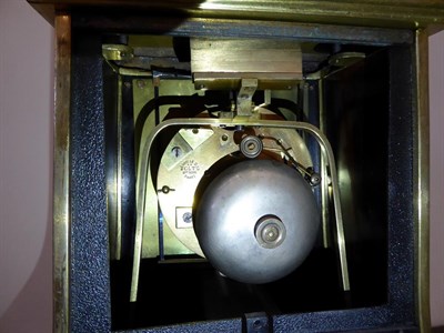 Lot 577 - An Industrial ''Steam Hammer'' Striking Novelty Mantel Clock, signed Guilmet, Paris, circa...