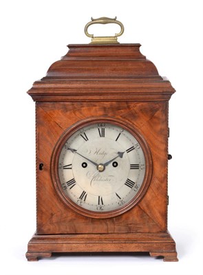 Lot 578 - A Mahogany Pull Quarter Repeat Striking Table Clock, signed Hedge, Colchester, circa 1770, inverted