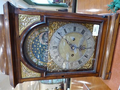 Lot 581 - A Good George III Eight Day Dutch Striking Alarm Table Clock with Moonphase Display, signed...