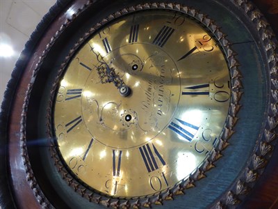 Lot 584 - ~ An Unusual Mahogany Eight Day Longcase Drop Dial Wall Clock, signed Porthouse, Darlington,...