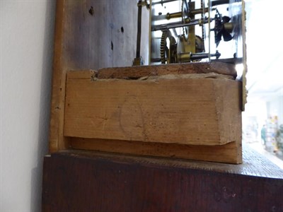 Lot 586 - ~ An Oak Thirty Hour Hooded Wall Alarm Timepiece, signed Jno Huggin, Ashwellthorp, circa 1780,...