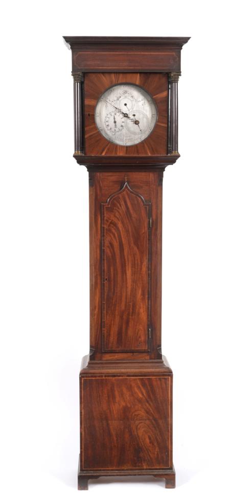 Lot 590 - ~ A Mahogany Eight Day Longcase Clock with Unusual Calendar and Zodic Displays, 18th century,...