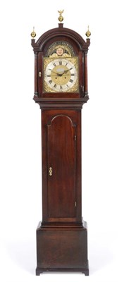 Lot 597 - A Mahogany Eight Day Centre Seconds Longcase Clock with Tidal Dial Display, signed Hy Raworth,...