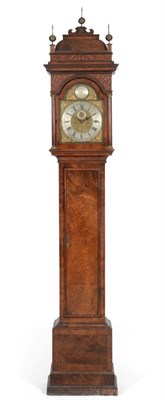 Lot 600 - A Walnut Eight Day Longcase Clock, signed George Murgatroyd, London, circa 1730, caddied...