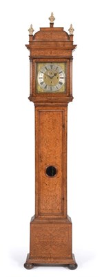 Lot 601 - A Rare Walnut Seaweed Marquetry Quarter Chiming Eight Day Longcase Clock, signed David Hubert,...