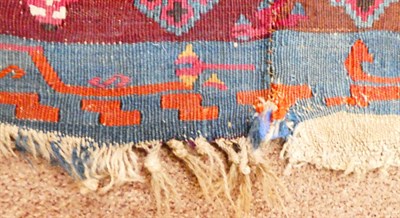 Lot 607 - A Fine 19th Century Anatolian Kilim The field with narrow and wide polychrome bands of hooked güls