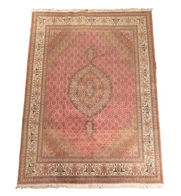 Lot 628 - Tabriz Carpet Iranian Azerbaijan, circa 1960 The Herati field with cusped medallion framed by...
