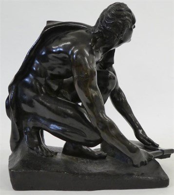 Lot 638 - After Massimiliano Soldani Benzi (Italian, 1656-1740): A Bronze Figure of the Axe Grinder, as a...