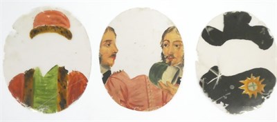 Lot 642 - English School (mid 17th century): A Miniature Bust Portrait of King Charles I, with eleven...