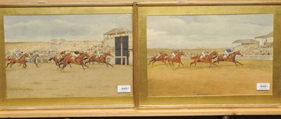 Lot 649 - Isaac J. Cullin (fl.1881-1920) "The Queensbury Handicap of 1924, with Scherzo in first place,...