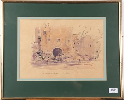 Lot 1000 - Fred Lawson (1888-1968) ''The Old Mill at Aysgarth'', signed, inscribed and dated 1940, pen and...