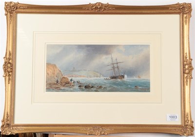 Lot 1003 - Follower of Thomas Bush Hardy RBA (1842-1897) ''Off Scarborough after a storm'', signed,...