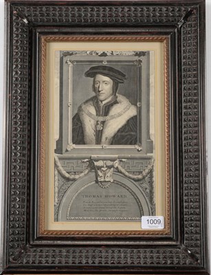 Lot 1009 - British school (c.1750) A group of portrait engravings of historical figures, to include...