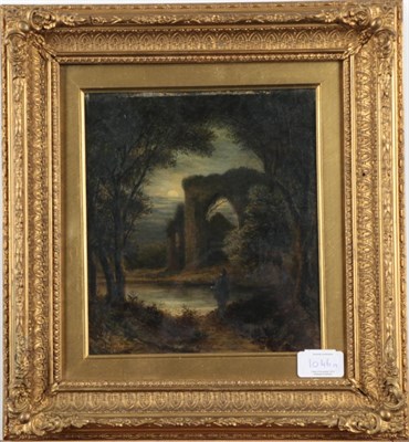 Lot 1046 - J Hardy (19th century) Newstead Abbey by the light of the moon, signed and dated (18)78, oil on...