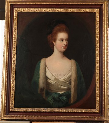 Lot 1048 - Nathan Drake (1728-1778) Portrait of Frances Grimston in a feigned oval, signed and dated 1770,...