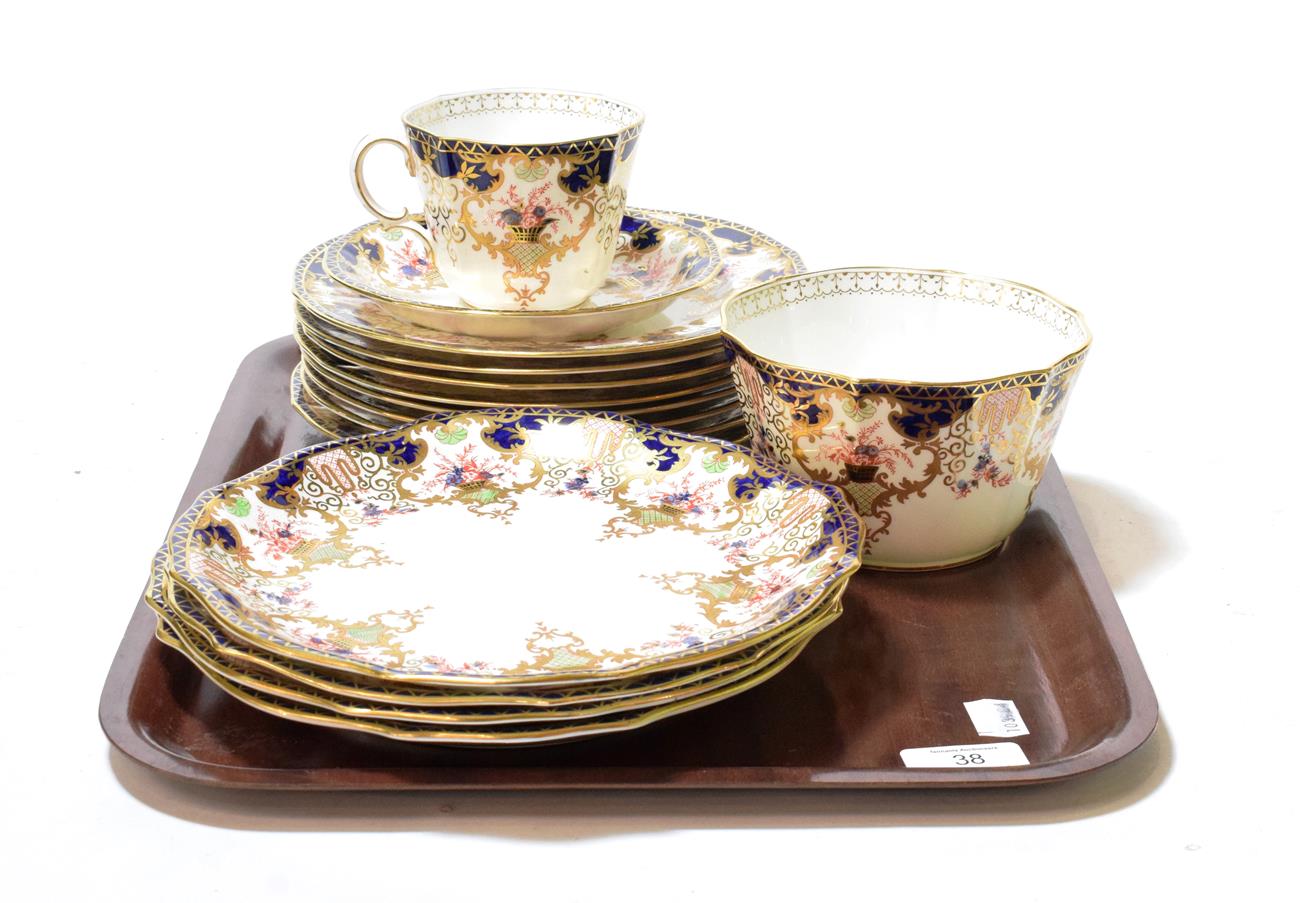 Lot 38 - Royal Crown Derby gilt decorated breakfast service