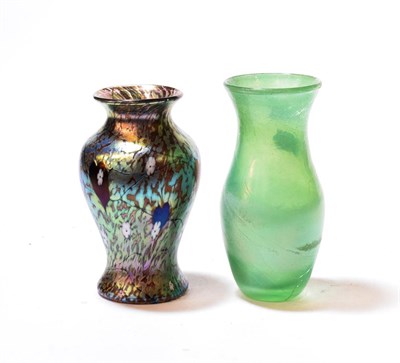 Lot 115 - Ditchfield lustre glass vase and an Okra woodland limited edition pattern vase