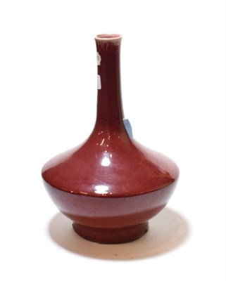 Lot 136 - A Chinese sang de boeuf bottle vase
