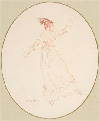 Lot 675 - Sir William Russell Flint RA, PRWS, RSW, ROI, RE, NS (1880-1969) Study of a girl dancing...