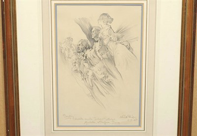 Lot 676 - Sir William Russell Flint RA, PRWS, RSW, ROI, RE, NS (1880-1969) "Sanctuary, Arabella, Augusta...