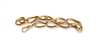 Lot 210 - A large curb link bracelet, stamped '9', '.375', length 20.5cm